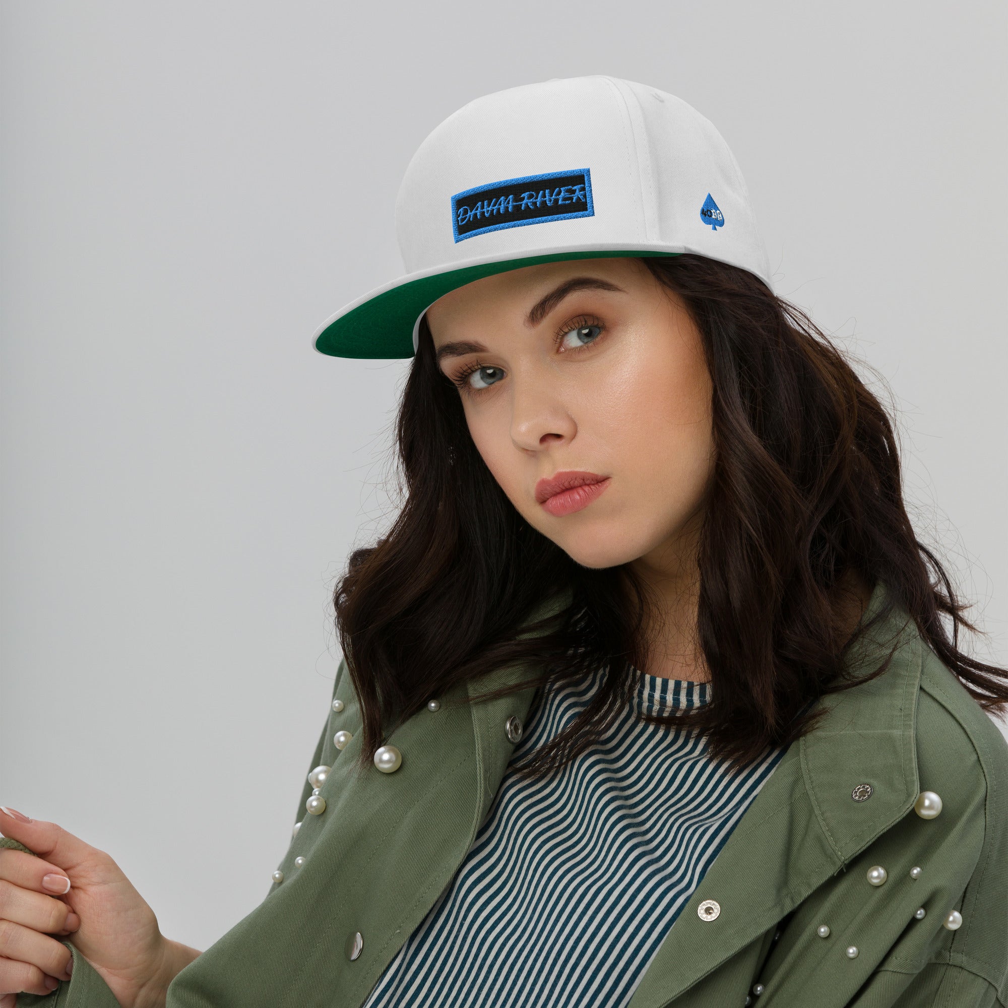 Davm River BOX Logo Flat Bill Cap