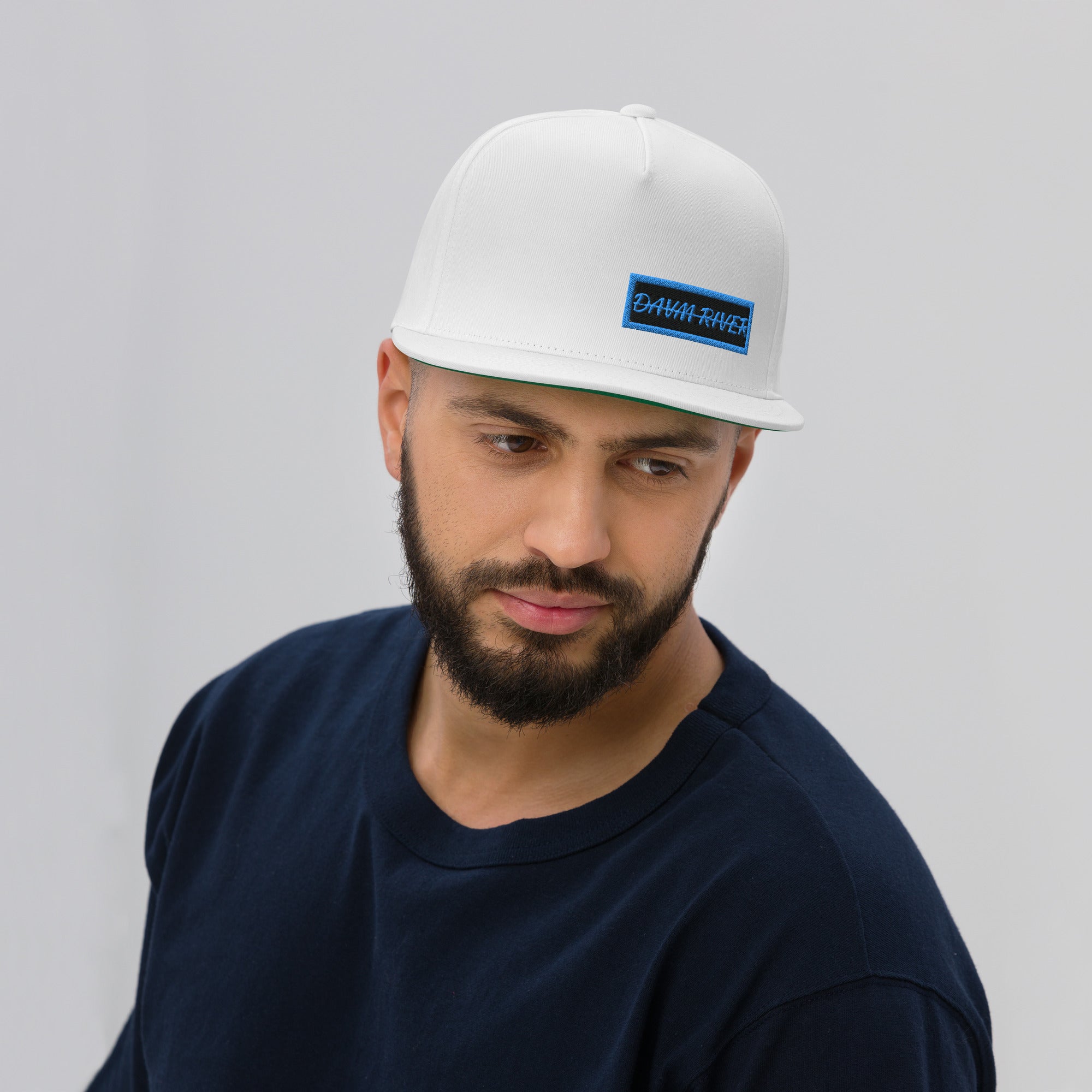 Davm River BOX Logo Flat Bill Cap