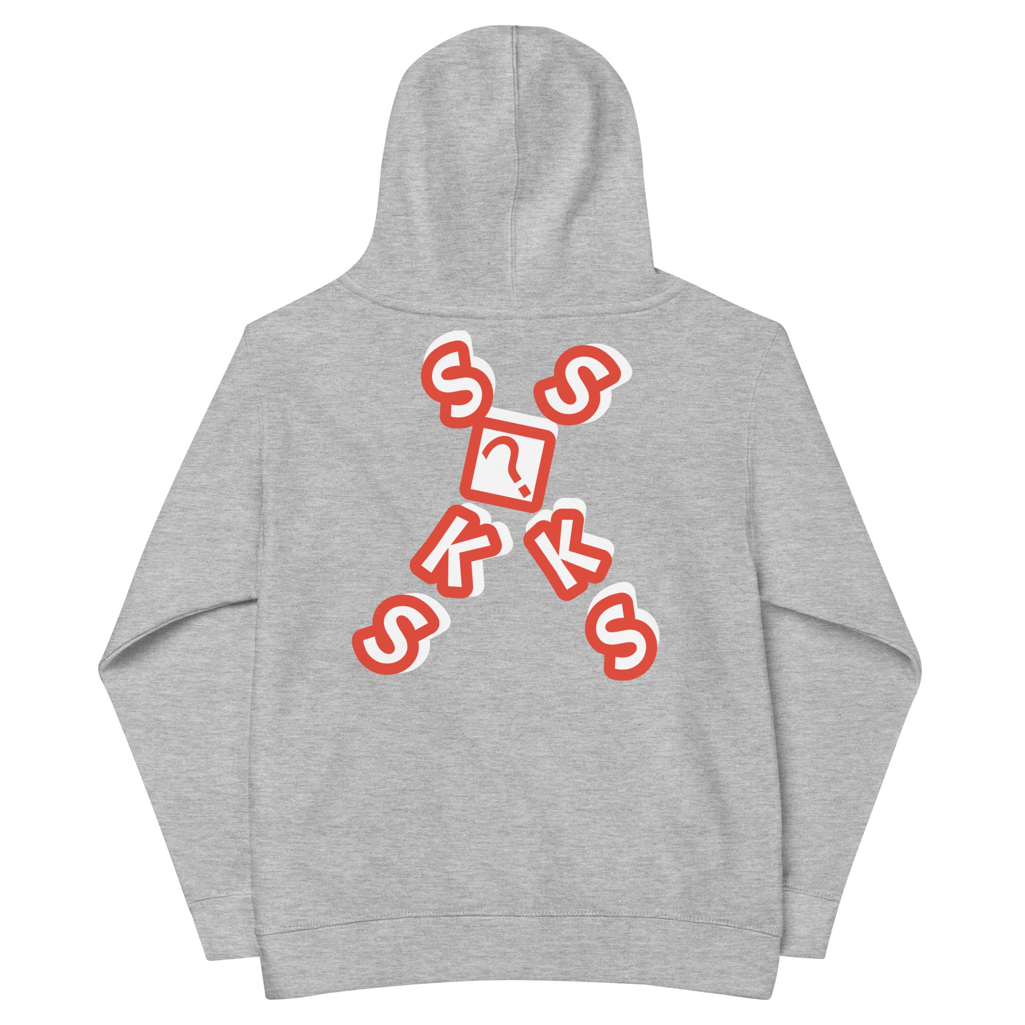 Orange Logo SŌKS Kids fleece hoodie