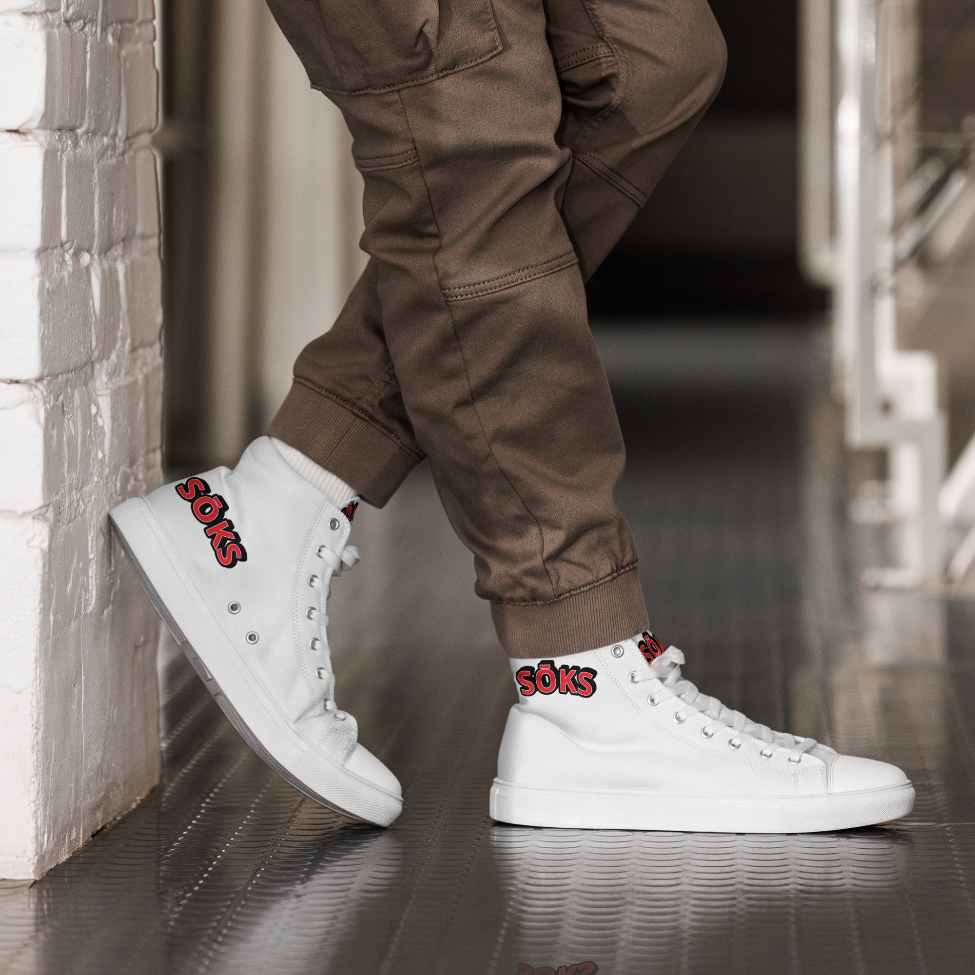 SŌKS Men’s high top canvas shoes