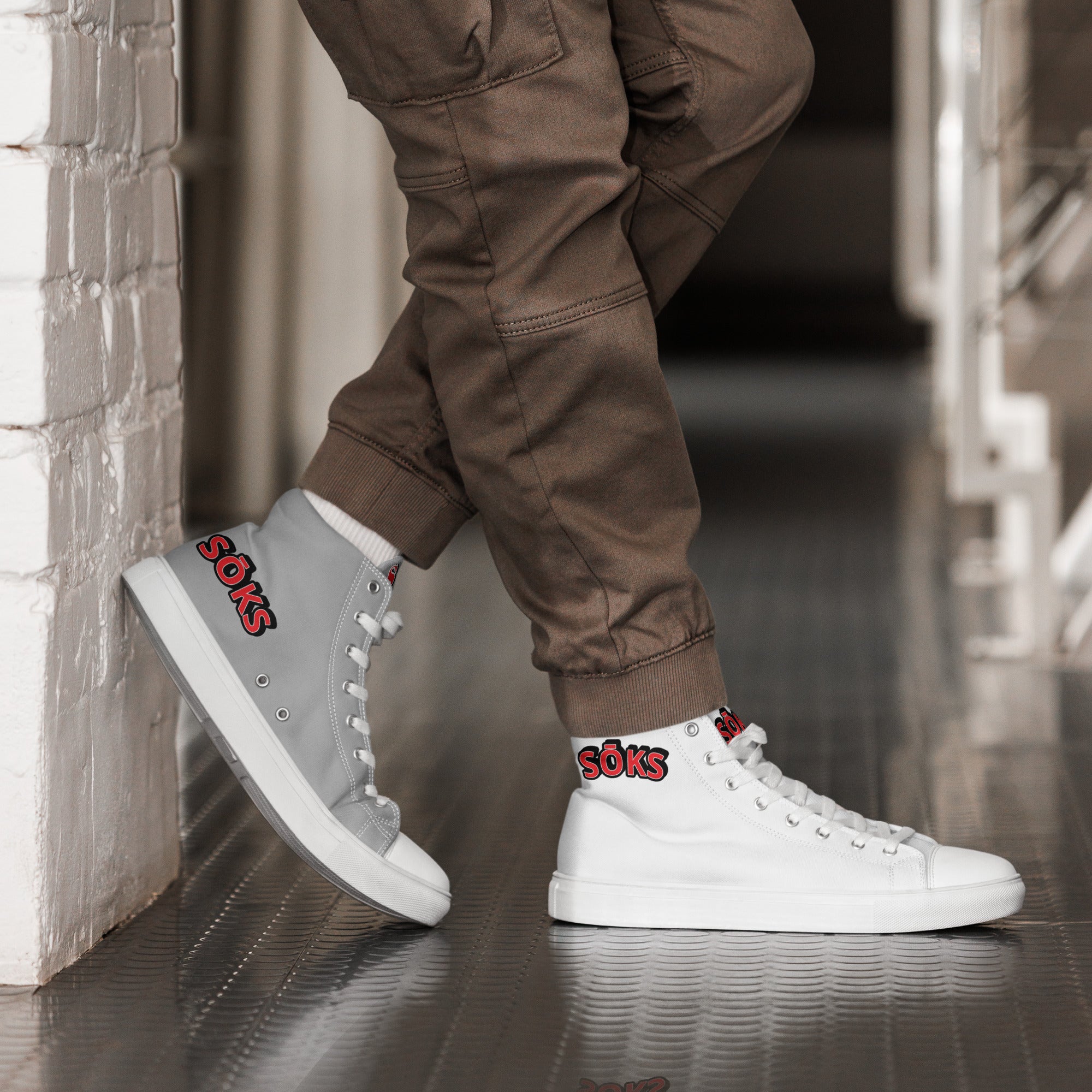 SŌKS Men’s high top canvas shoes