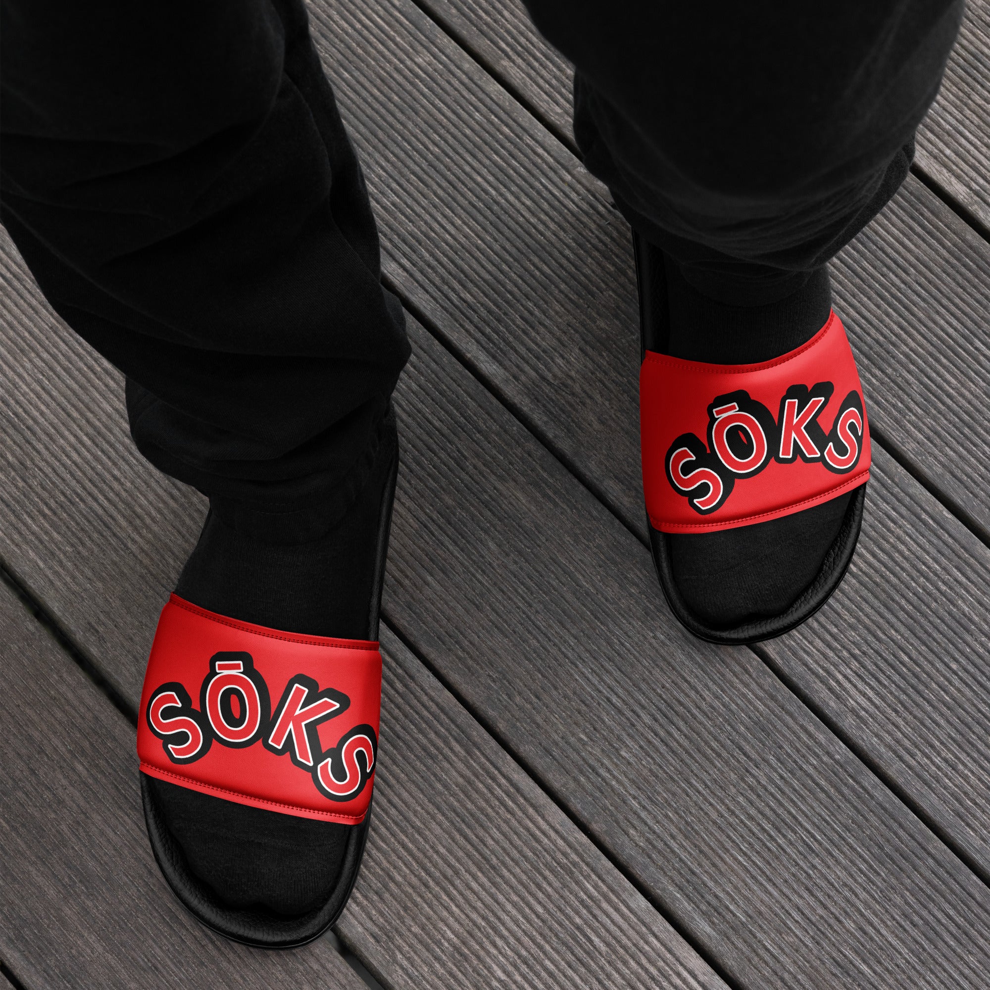 SŌKS Red Men’s slides