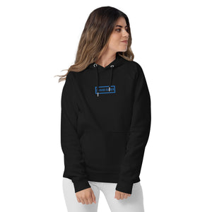 Davm River Blue Box Logo Unisex eco raglan hoodie