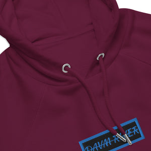 Davm River Blue Box Logo Unisex eco raglan hoodie